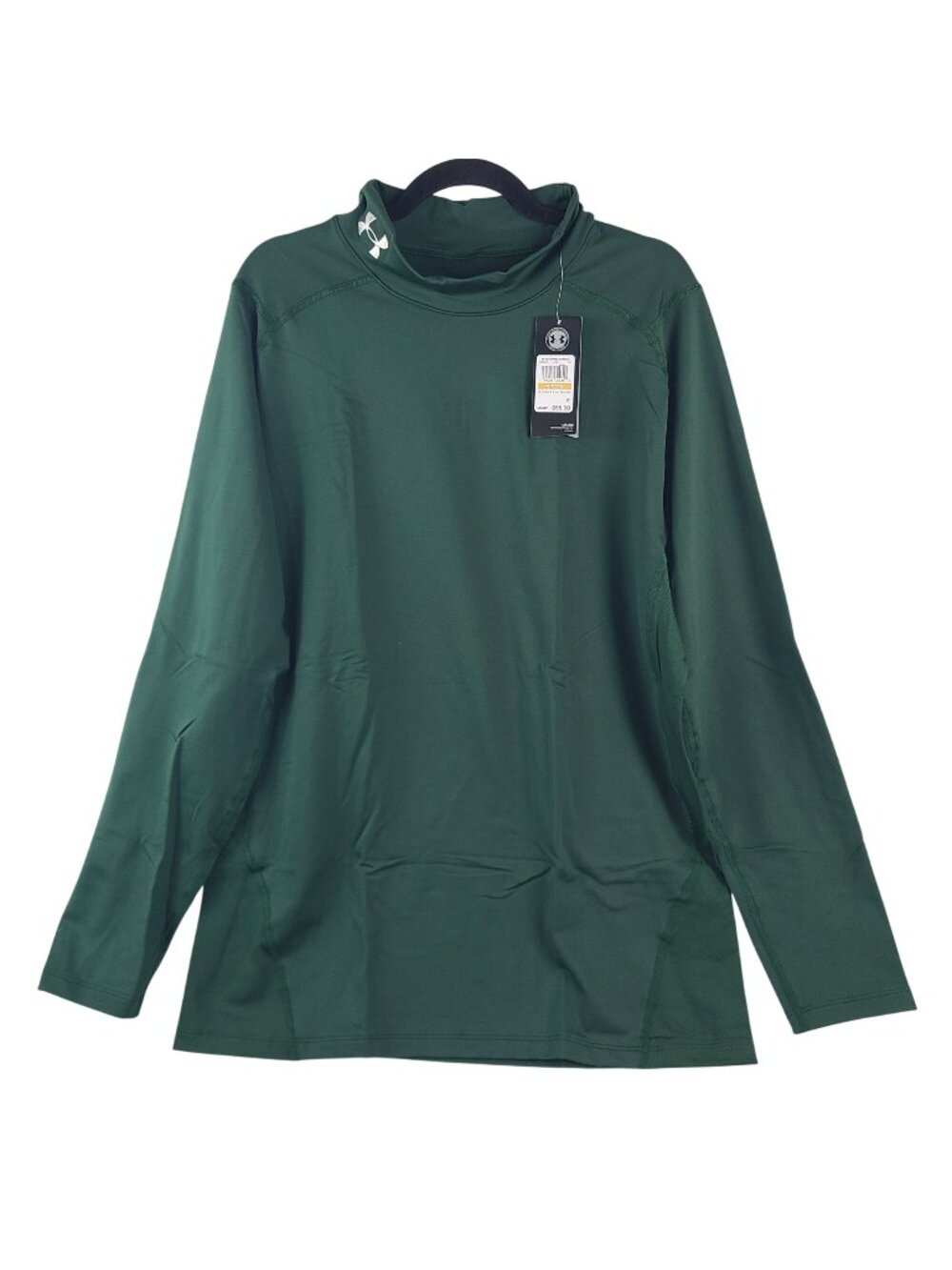 NEW Under Armour Men's ColdGear Compression Mock Long Sleeve Shirt 4XL Green